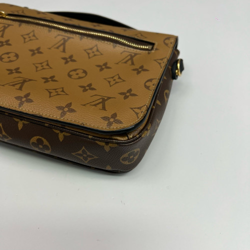 Louis Vuitton Pochette Metis Reverse Monogram Brown Black