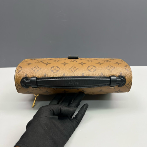 Louis Vuitton Pochette Metis Reverse Monogram Brown Black