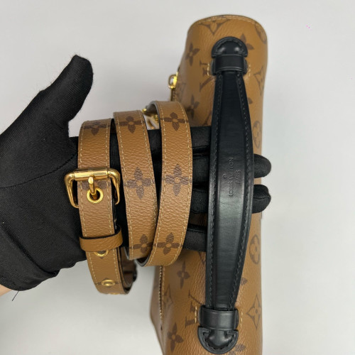 Louis Vuitton Pochette Metis Reverse Monogram Brown Black