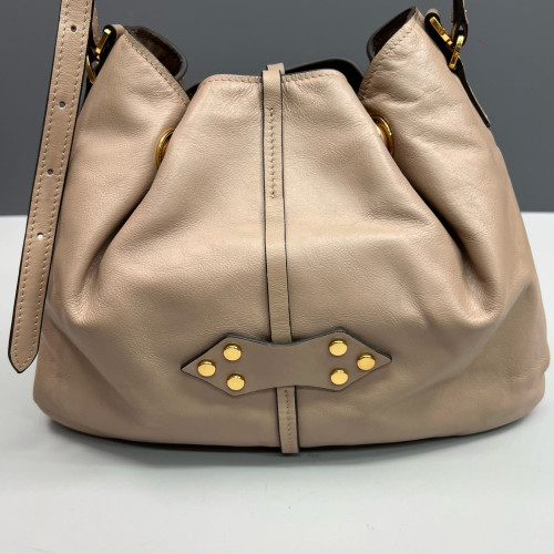 Miu Miu Bucket Soft Calfskin Natural Tan