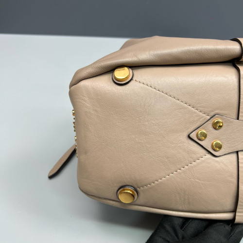 Miu Miu Bucket Soft Calfskin Natural Tan