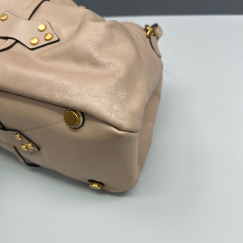 Miu Miu Bucket Soft Calfskin Natural Tan