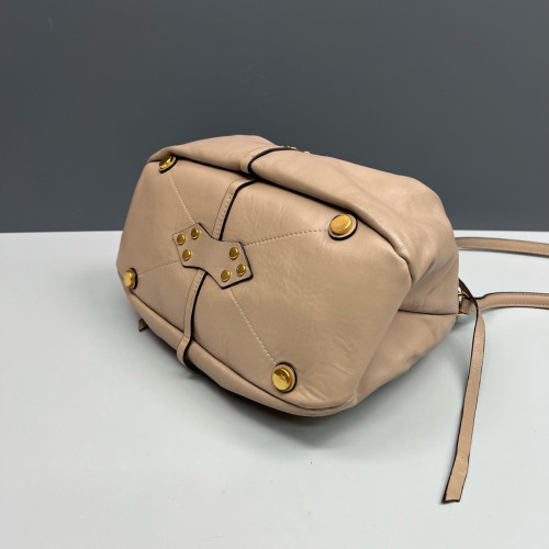 Miu Miu Bucket Soft Calfskin Natural Tan