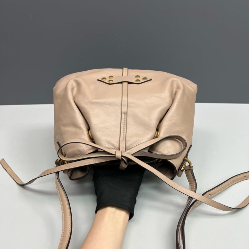Miu Miu Bucket Soft Calfskin Natural Tan