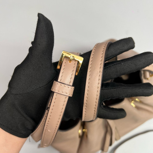 Miu Miu Bucket Soft Calfskin Natural Tan