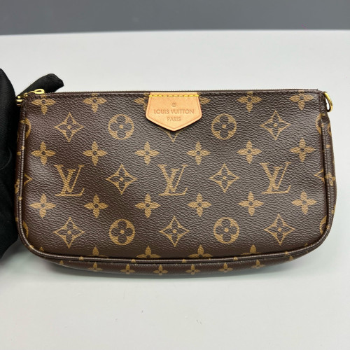 Louis Vuitton Multi Pochette Accessories Monogram Brown Pink