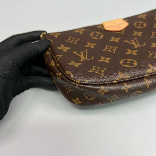 Louis Vuitton Multi Pochette Accessories Monogram Brown Pink