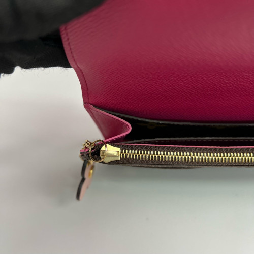 Louis Vuitton Emilie Wallet Monogram Brown Pink