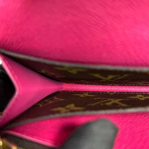Louis Vuitton Emilie Wallet Monogram Brown Pink