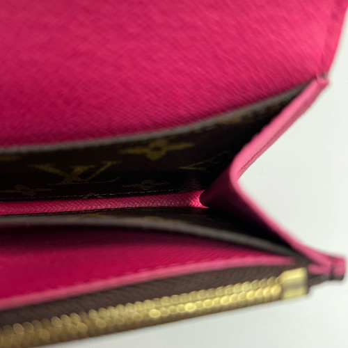 Louis Vuitton Emilie Wallet Monogram Brown Pink