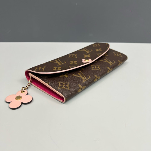 Louis Vuitton Emilie Wallet Monogram Brown Pink
