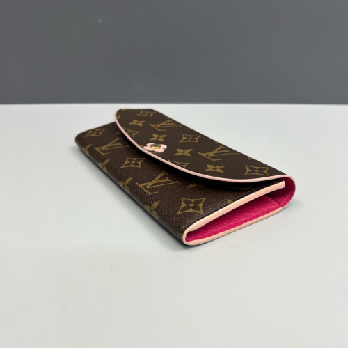 Louis Vuitton Emilie Wallet Monogram Brown Pink