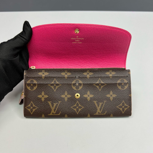 Louis Vuitton Emilie Wallet Monogram Brown Pink