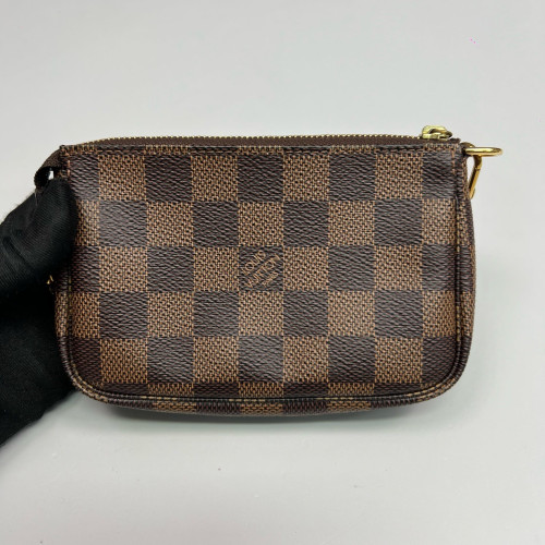 Louis Vuitton Mini Pochette Accessories Damier Ebene Brown