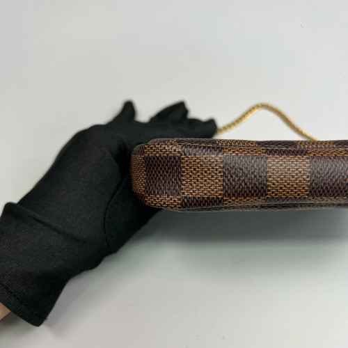 Louis Vuitton Mini Pochette Accessories Damier Ebene Brown