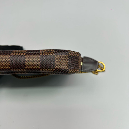Louis Vuitton Mini Pochette Accessories Damier Ebene Brown
