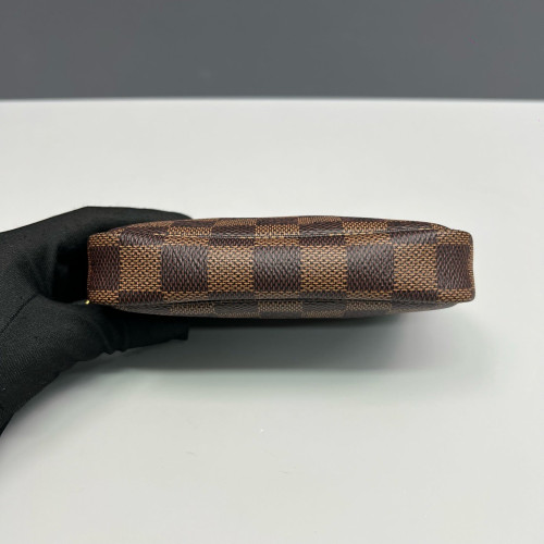 Louis Vuitton Mini Pochette Accessories Damier Ebene Brown