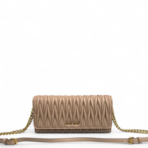 Miu Miu Shoulder Bag Cuir Nude Pink