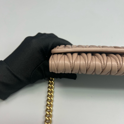 Miu Miu Shoulder Bag Cuir Nude Pink