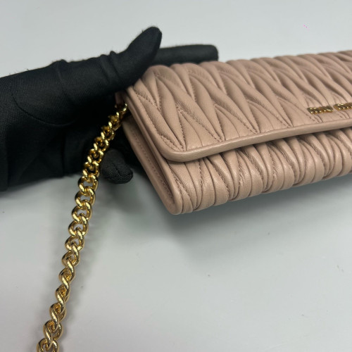 Miu Miu Shoulder Bag Cuir Nude Pink