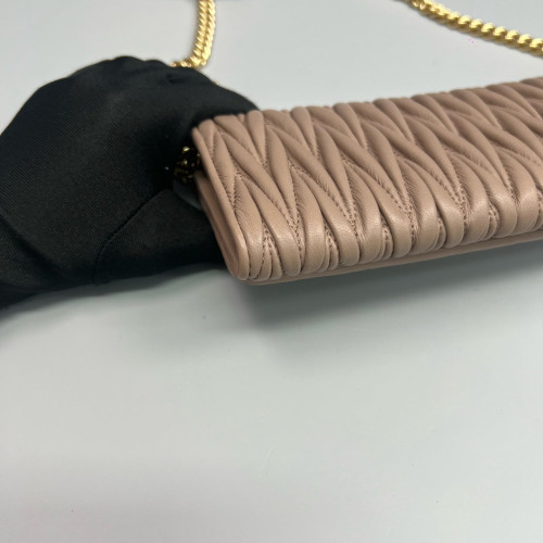 Miu Miu Shoulder Bag Cuir Nude Pink