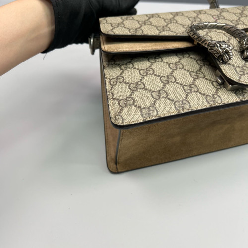Gucci Dionysus Two-Way Bag GG Monogram Camel Brown Gucci Dionysus Two-Way Bag GG Monogram Camel Brown