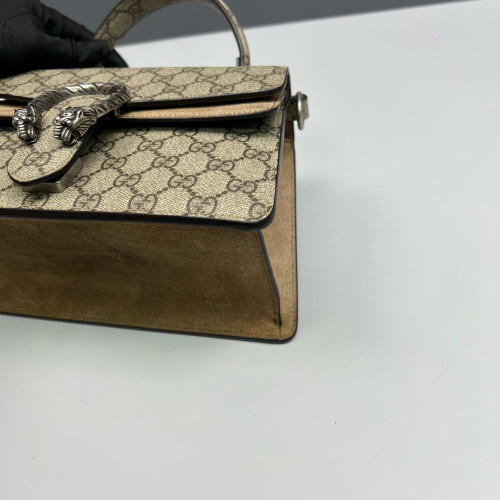 Gucci Dionysus Two-Way Bag GG Monogram Camel Brown Gucci Dionysus Two-Way Bag GG Monogram Camel Brown
