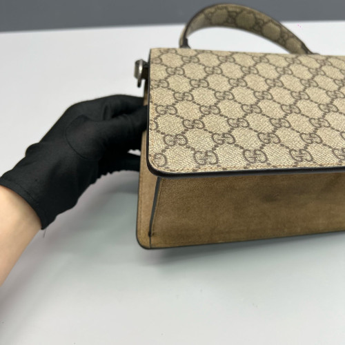 Gucci Dionysus Two-Way Bag GG Monogram Camel Brown Gucci Dionysus Two-Way Bag GG Monogram Camel Brown