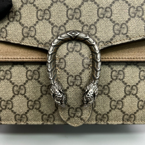 Gucci Dionysus Two-Way Bag GG Monogram Camel Brown Gucci Dionysus Two-Way Bag GG Monogram Camel Brown