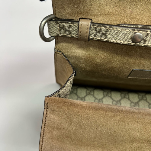 Gucci Dionysus Two-Way Bag GG Monogram Camel Brown Gucci Dionysus Two-Way Bag GG Monogram Camel Brown