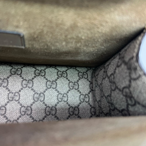 Gucci Dionysus Two-Way Bag GG Monogram Camel Brown Gucci Dionysus Two-Way Bag GG Monogram Camel Brown