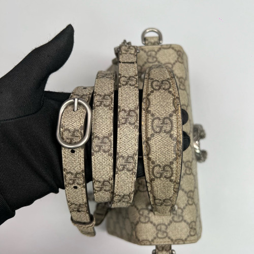 Gucci Dionysus Two-Way Bag GG Monogram Camel Brown Gucci Dionysus Two-Way Bag GG Monogram Camel Brown