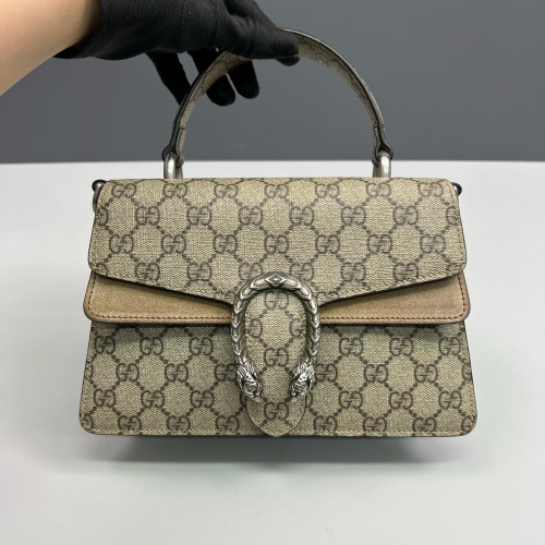 Gucci Dionysus Two-Way Bag GG Monogram Camel Brown Gucci Dionysus Two-Way Bag GG Monogram Camel Brown