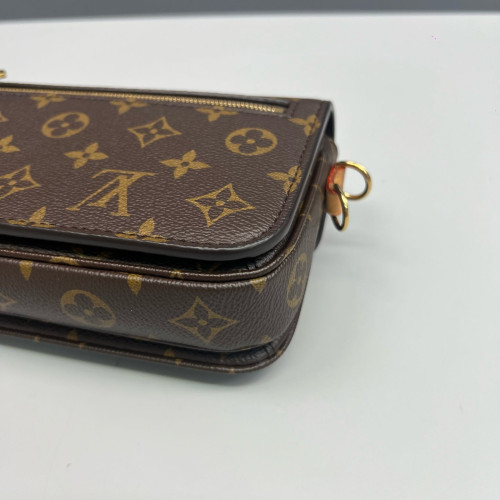 Louis Vuitton Pochette Metis East West Monogram Brown