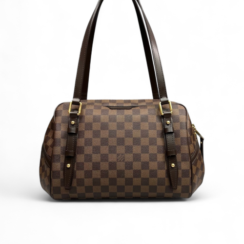 Louis Vuitton Rivington Satchel Damier Ebene Brown