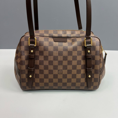 Louis Vuitton Rivington Satchel Damier Ebene Brown
