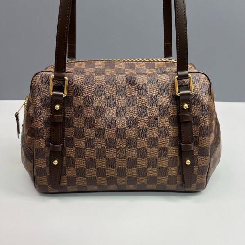 Louis Vuitton Rivington Satchel Damier Ebene Brown