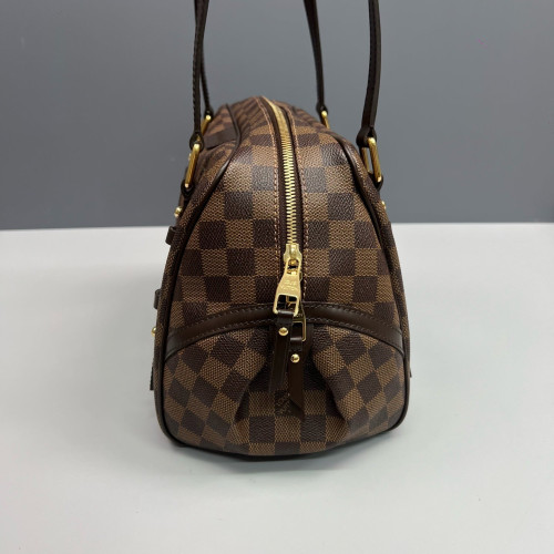 Louis Vuitton Rivington Satchel Damier Ebene Brown
