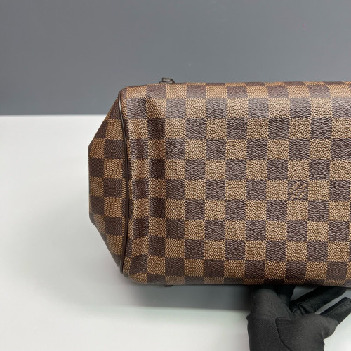 Louis Vuitton Rivington Satchel Damier Ebene Brown