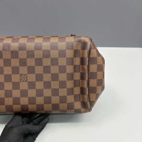 Louis Vuitton Rivington Satchel Damier Ebene Brown