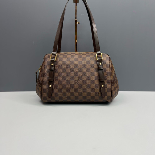 Louis Vuitton Rivington Satchel Damier Ebene Brown