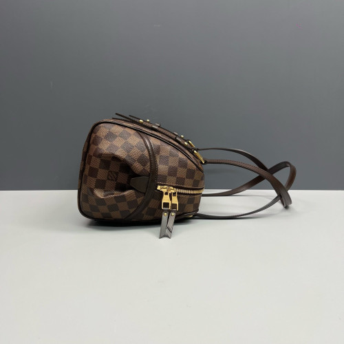 Louis Vuitton Rivington Satchel Damier Ebene Brown