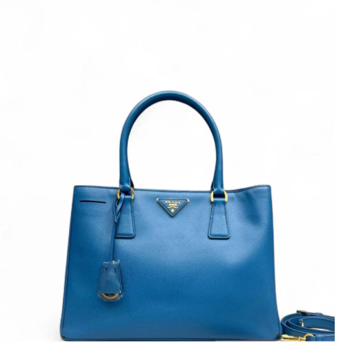 Prada Galleria Tote Saffiano Calfskin Blue