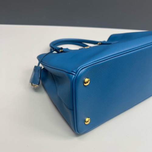 Prada Galleria Tote Saffiano Calfskin Blue
