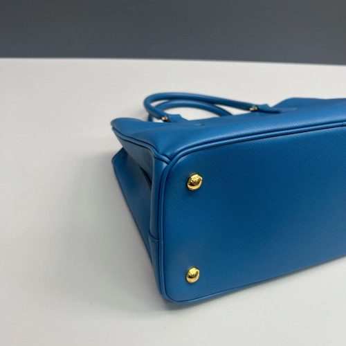 Prada Galleria Tote Saffiano Calfskin Blue