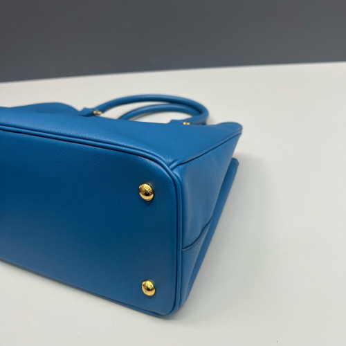 Prada Galleria Tote Saffiano Calfskin Blue