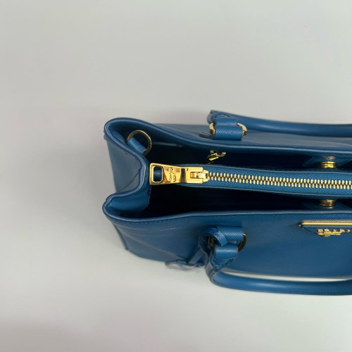 Prada Galleria Tote Saffiano Calfskin Blue