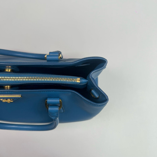 Prada Galleria Tote Saffiano Calfskin Blue
