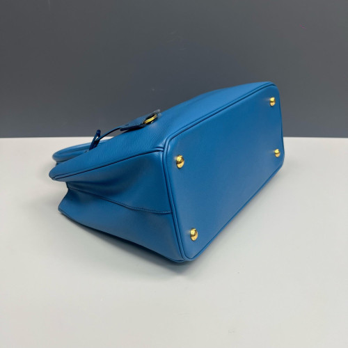 Prada Galleria Tote Saffiano Calfskin Blue