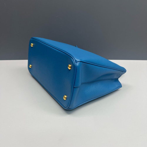 Prada Galleria Tote Saffiano Calfskin Blue